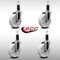 Service Caster 5'' SS Nylon Wheel Swivel 1-1/4'' Expanding Stem Caster Set, 4PK SCC-SSEX20S514-NYS-114-4 - alternate 4